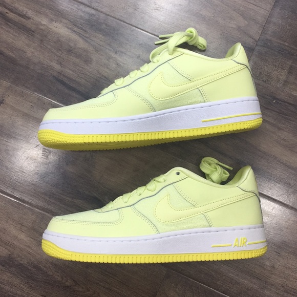 NIKE AIR FORCE 1 LV8 (GS) citron tiny/yellow - Picture 10 of 16
